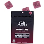 LIGHTS OUT | MIDNIGHT CHERRY | 1:1 CBN GUMMIES | 100MG