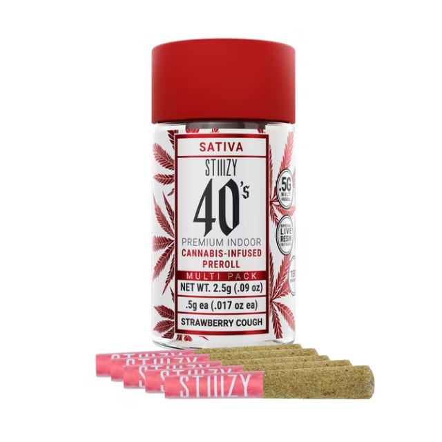 40S | STRAWBERRY COUGH INF 5PK MINI PREROLLS | 2.5G